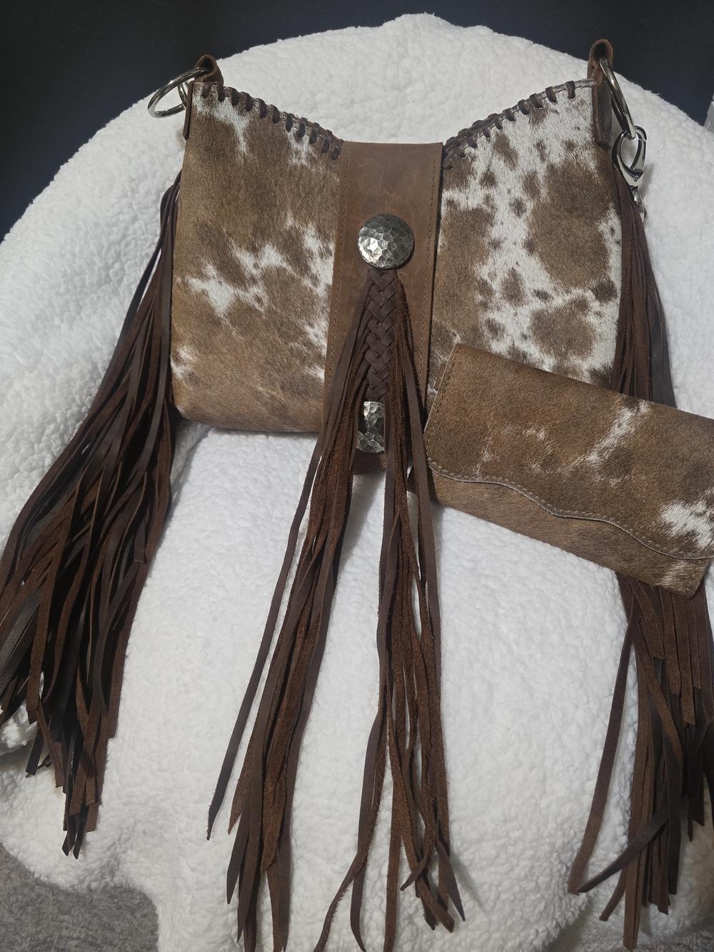DCL Designer Custom Leather Fringe Bag and Wallet